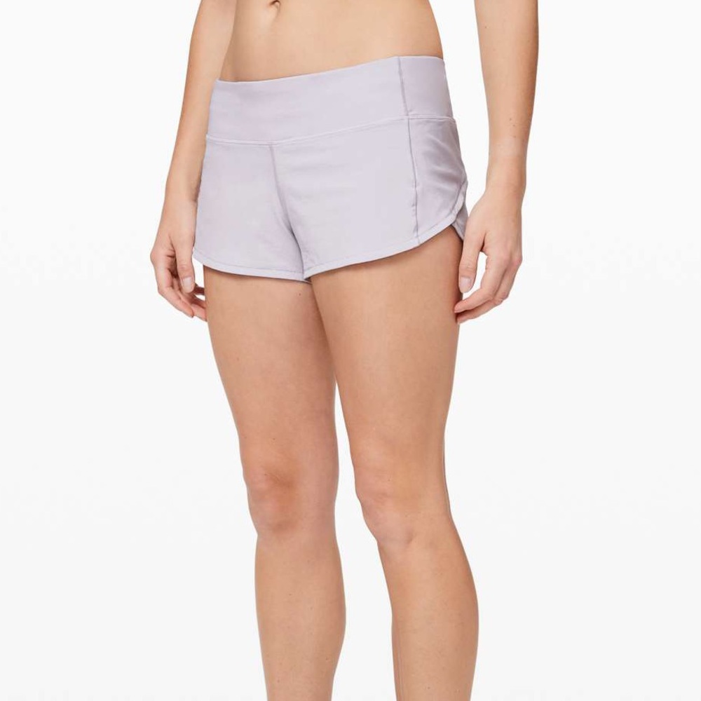 Lululemon purple speed up shorts - SIZE 2 2.5”